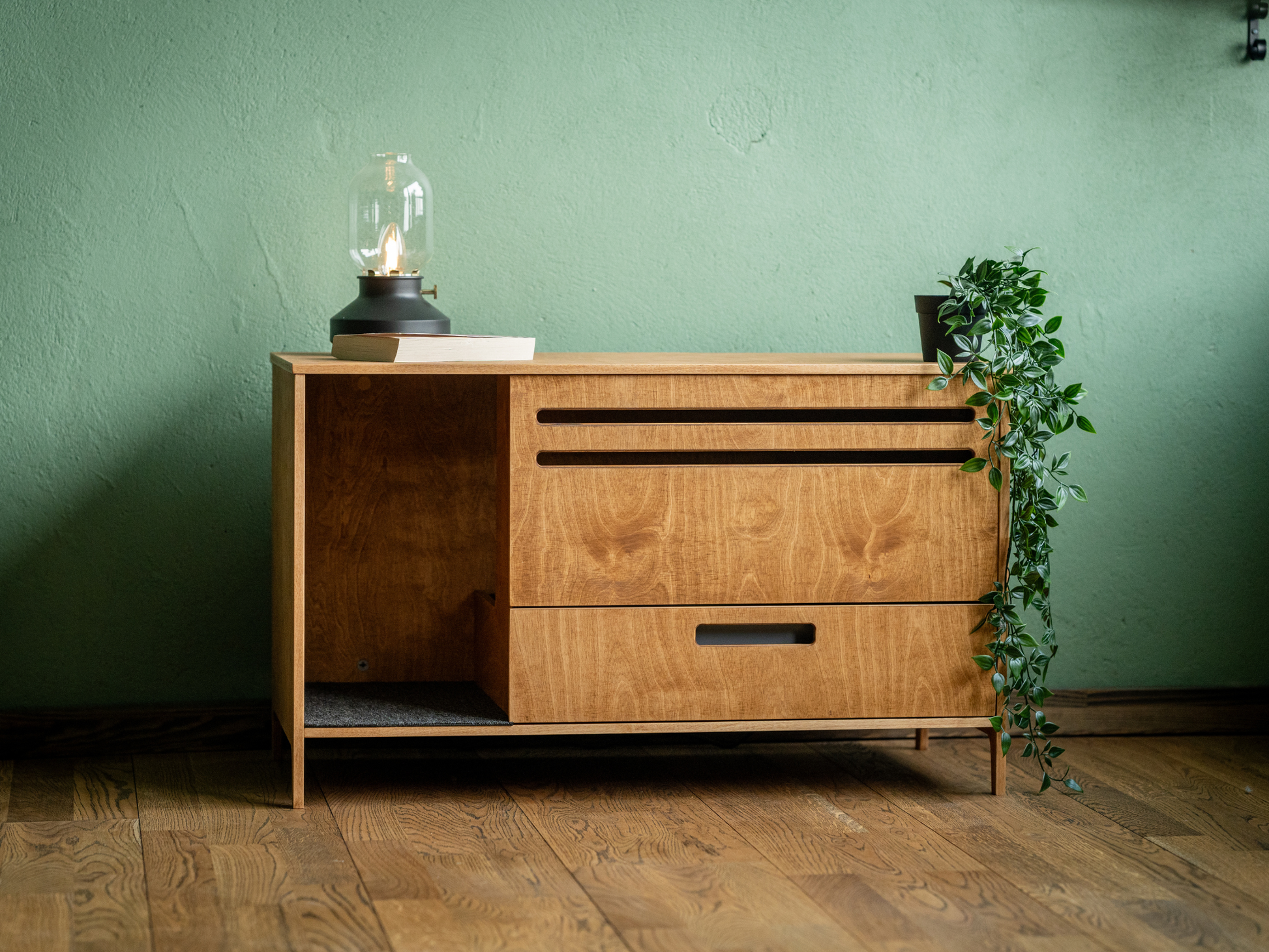 KOKAA H Cat Litter Cabinet