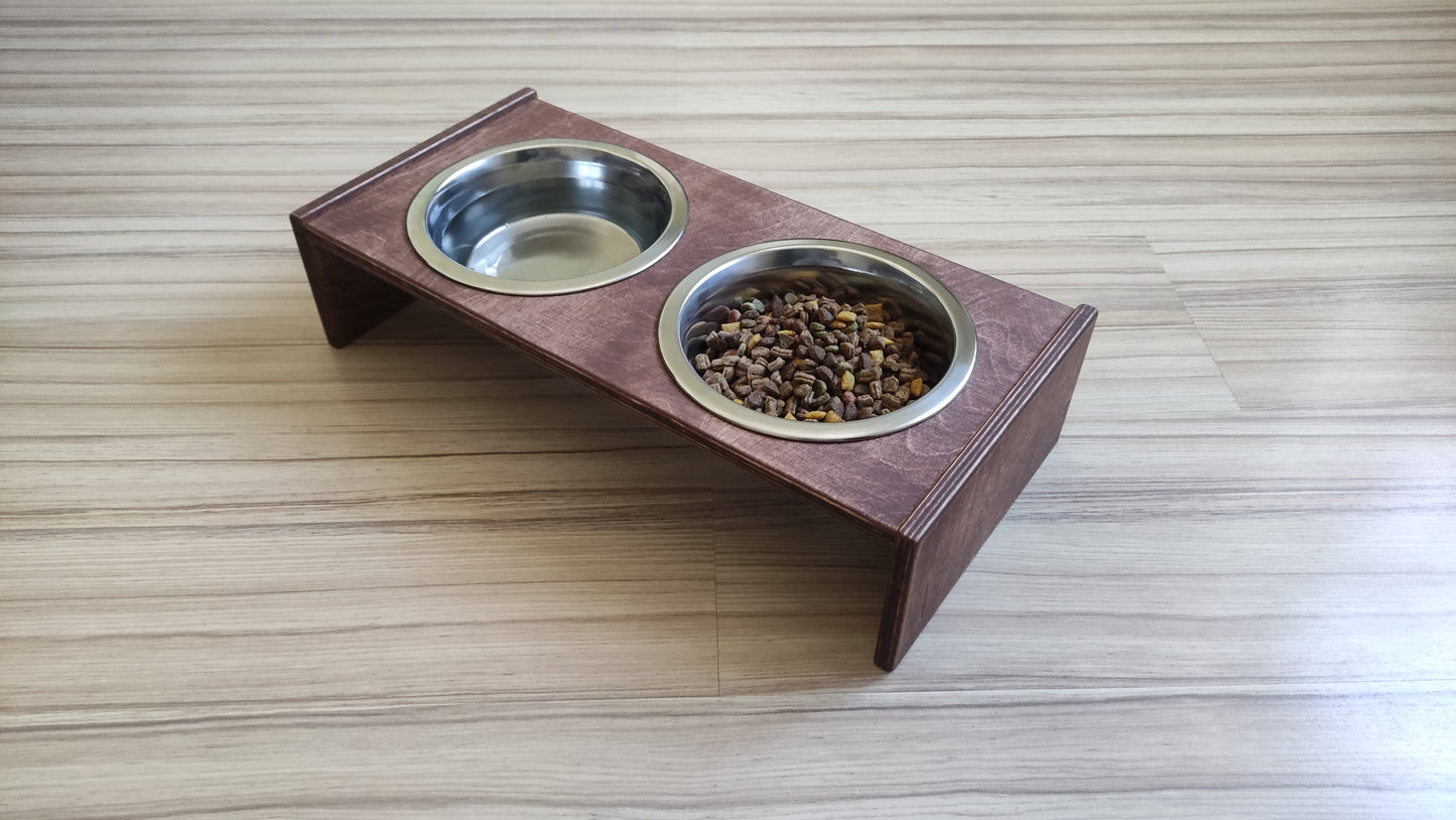 KOKAA Plywood Bowl Holder With Bowls