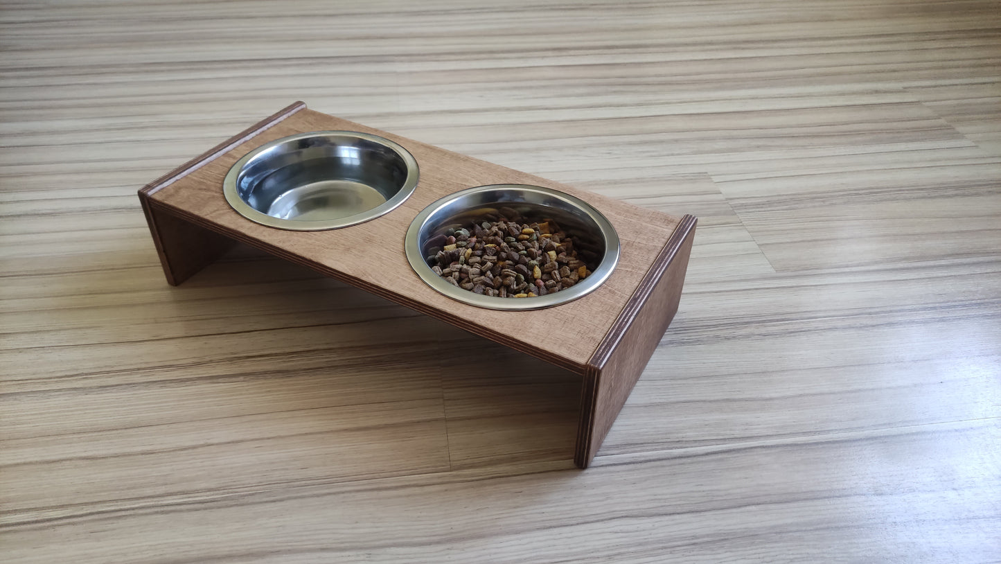 KOKAA Plywood Bowl Holder With Bowls